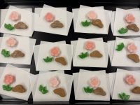 matsu kinako, tsuru kanten, ume wasanbon