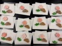 matsu kinako, tsuru kanten, ume wasanbon